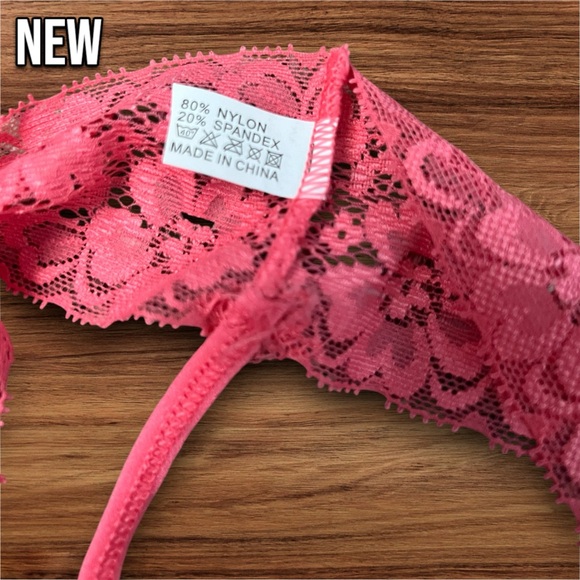 New Sexy Lace Baby pink Thong Panty - Picture 4 of 5